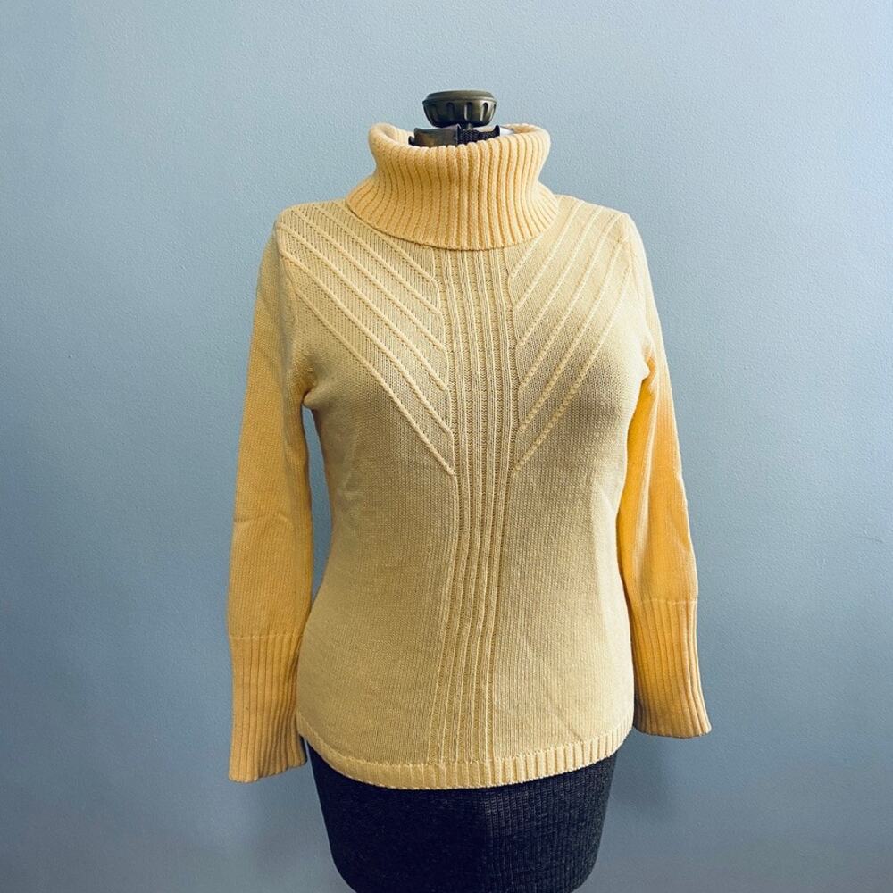 Jillian Nicole yellow turtleneck sweater